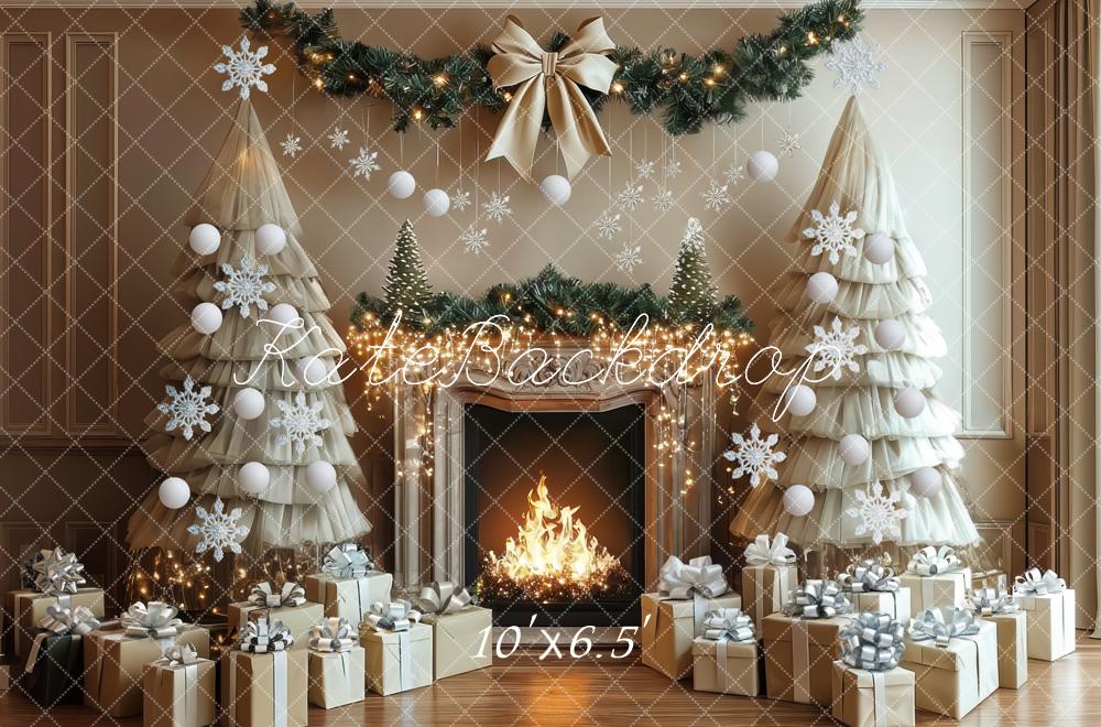 Kate Christmas Tulle Tree Fireplace Gift Snowflake Backdrop Designed by Mini MakeBelieve - Image 4