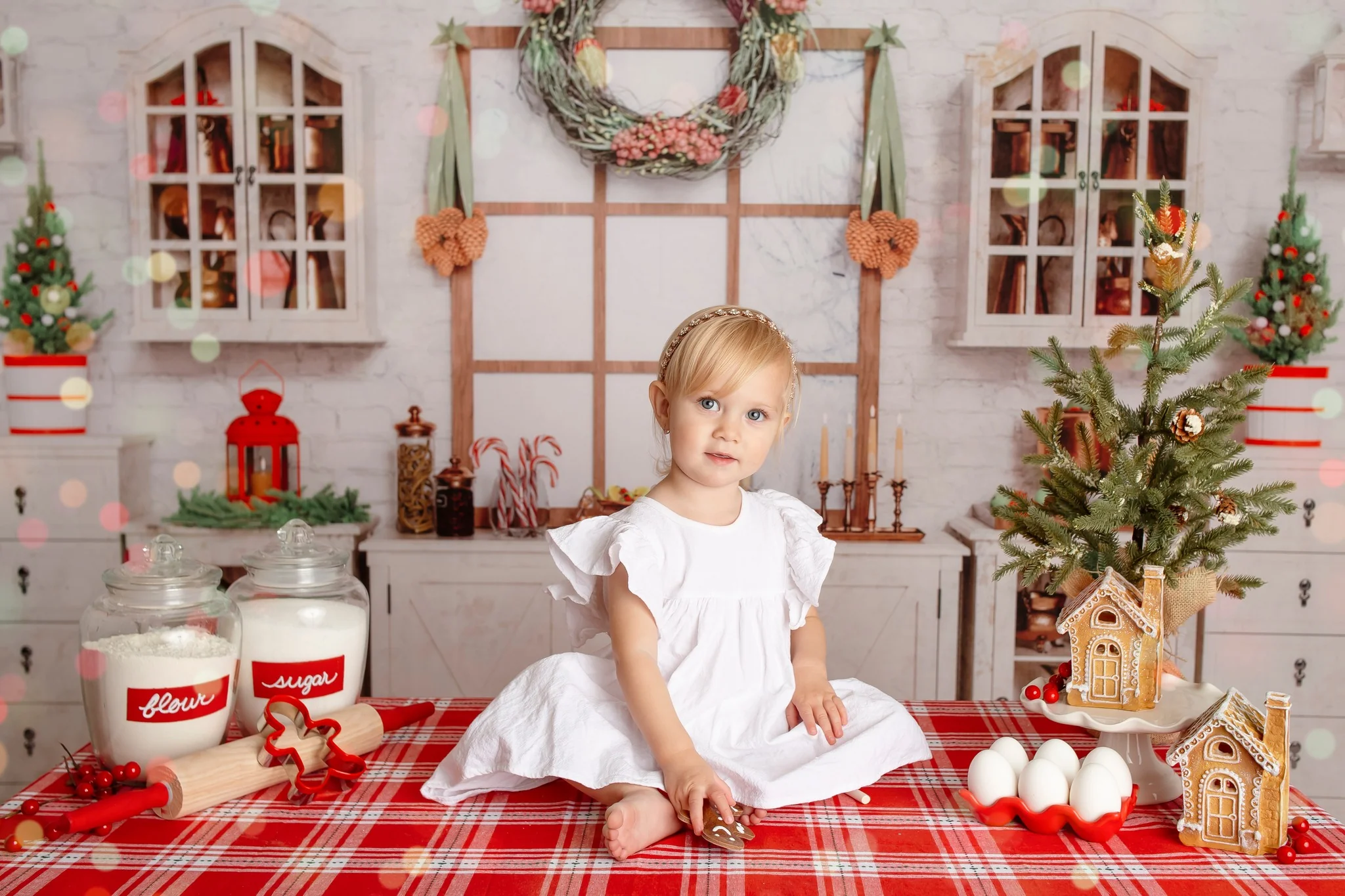 Kate Christmas White Cupboard Backdrop for Photography - Image 4