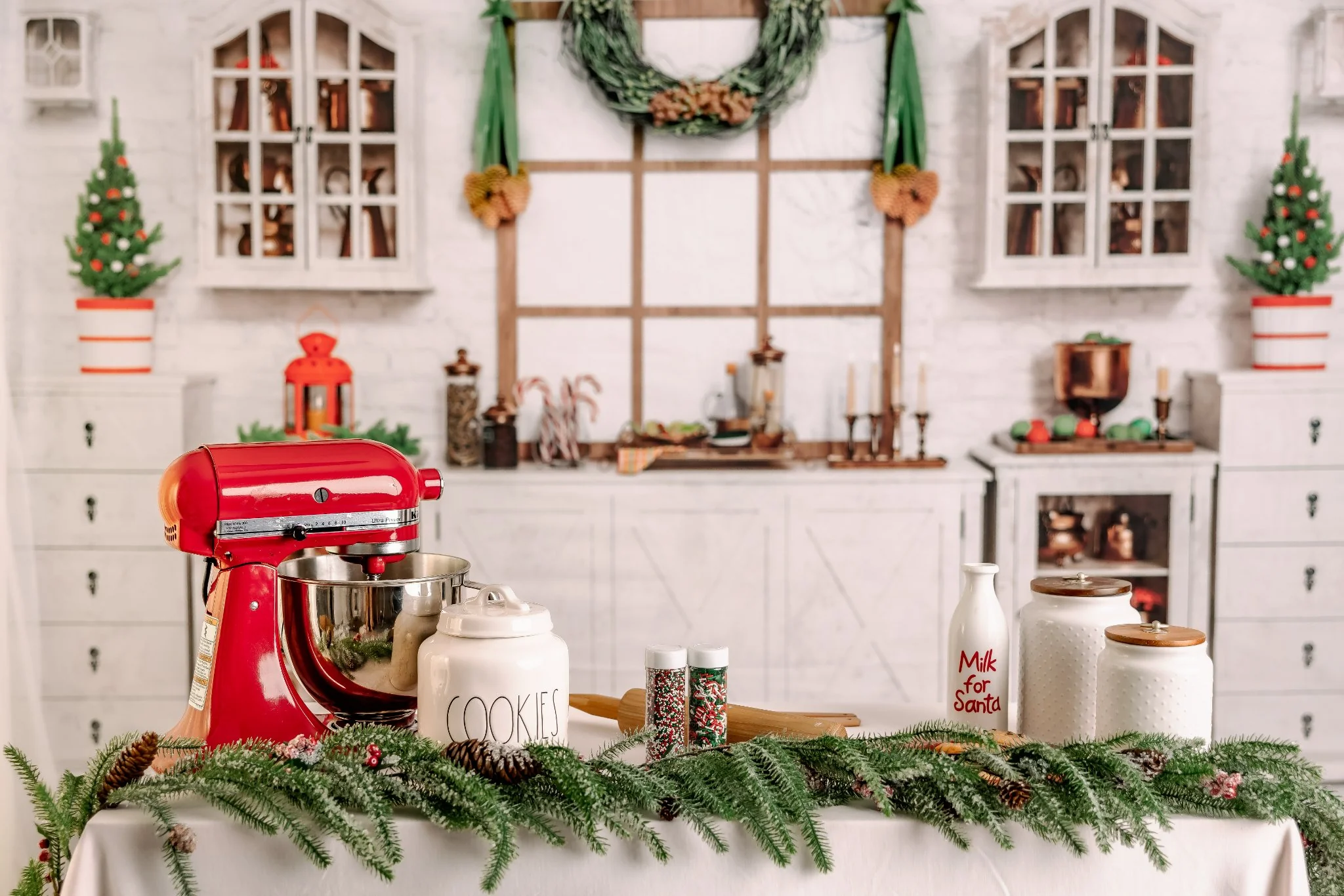 Kate Christmas White Cupboard Backdrop for Photography - Image 5