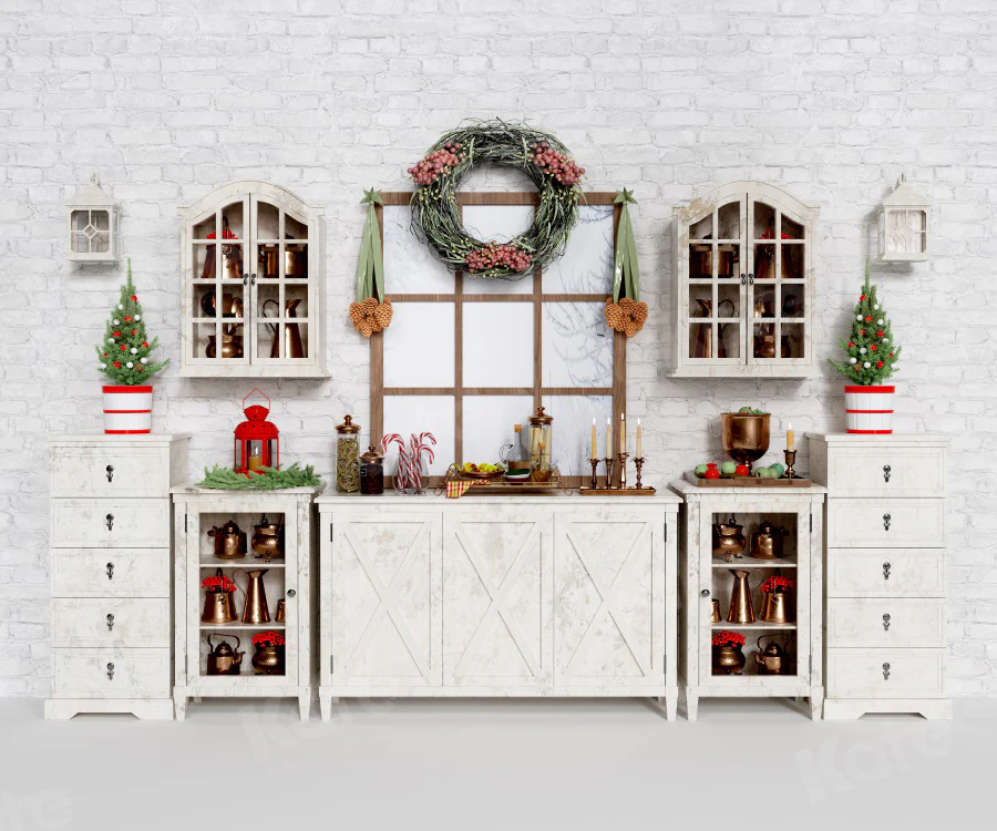 Kate Christmas White Cupboard Backdrop for Photography - Image 7
