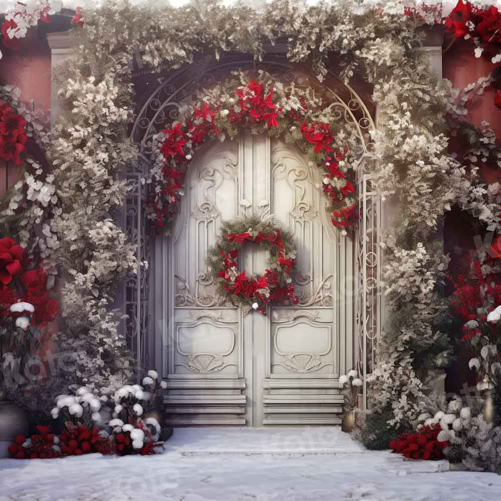 Kate Christmas White Door Backdrop Designed by Chain Photography - Image 2