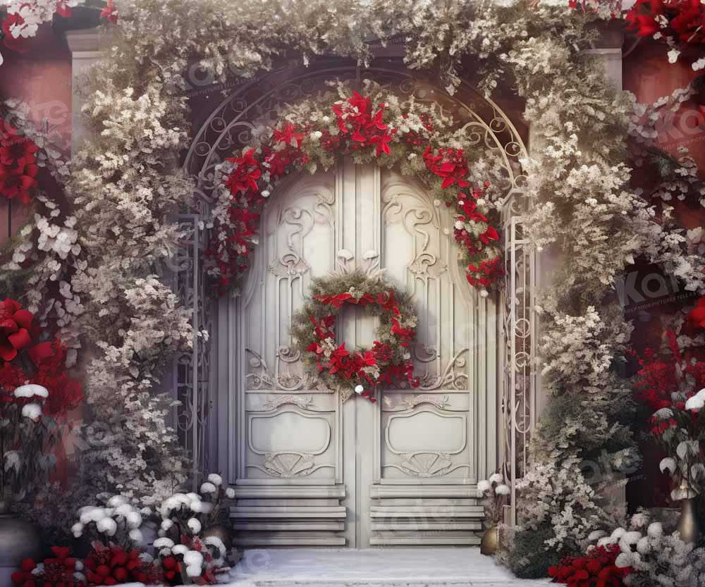 Kate Christmas White Door Backdrop Designed by Chain Photography - Image 4