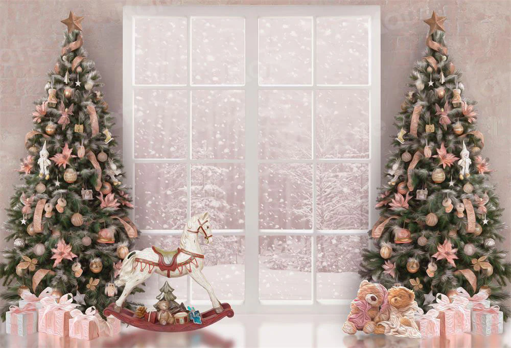 Kate Christmas Window Backdrop for Princess Girls Photography - Image 2