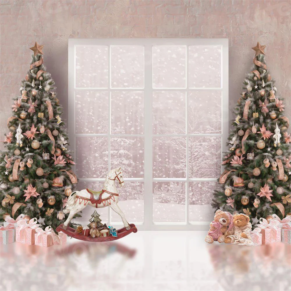 Kate Christmas Window Backdrop for Princess Girls Photography - Image 4