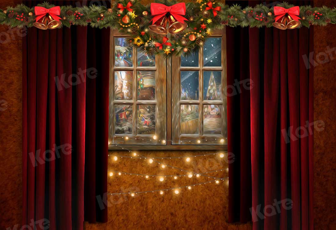 Kate Christmas Window Bling Backdrop for Photography - Image 2