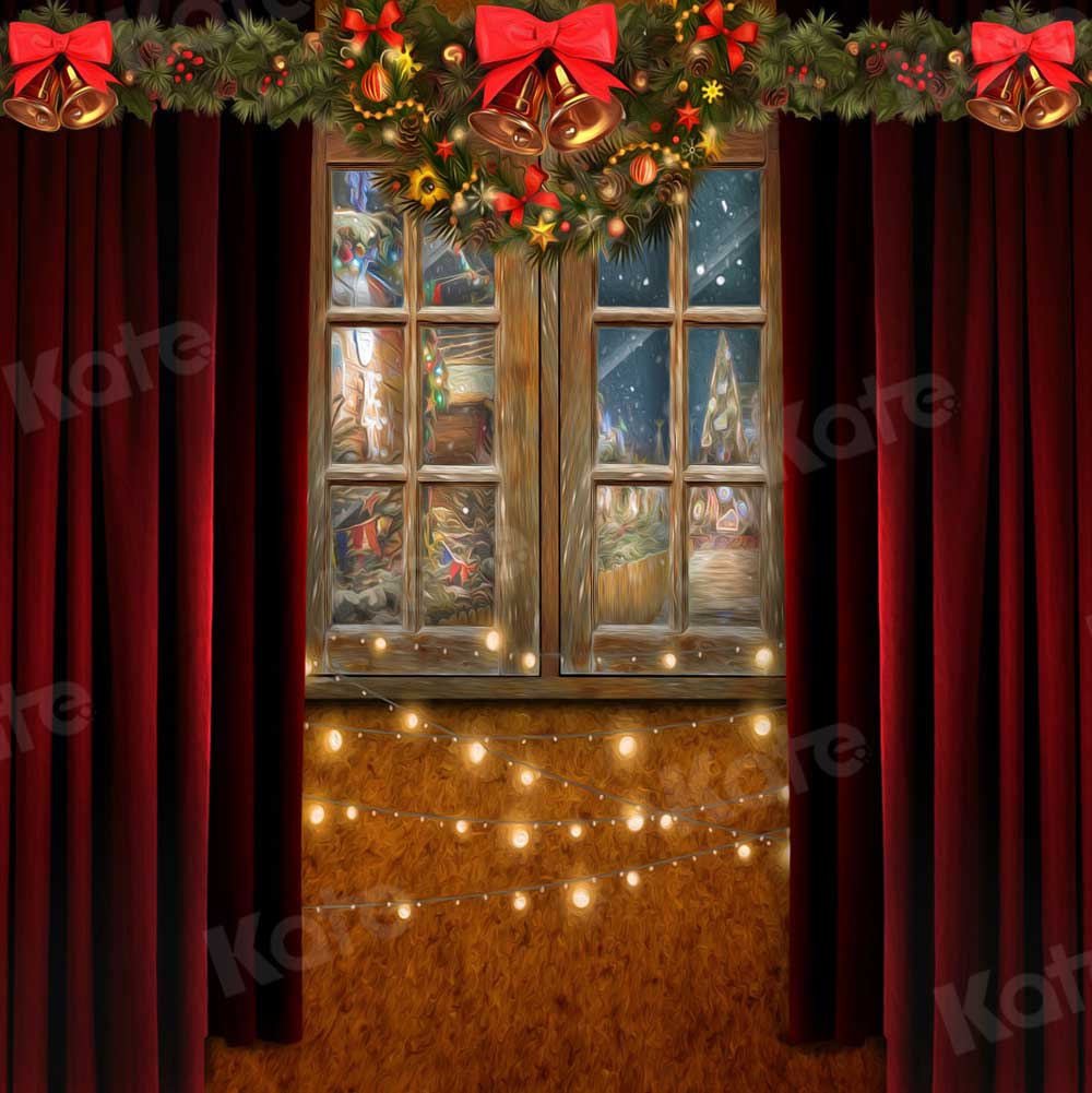 Kate Christmas Window Bling Backdrop for Photography - Image 3