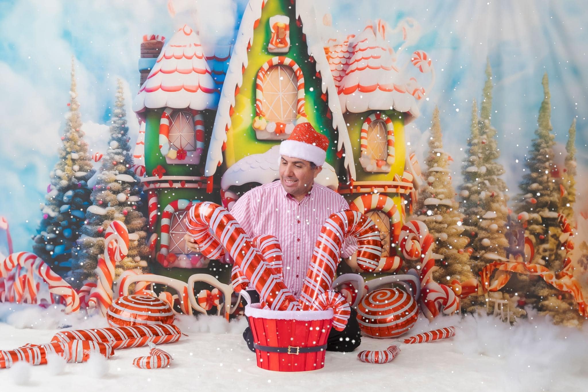 Kate Christmas Winter Amazing House Backdrop for Photography - Image 3