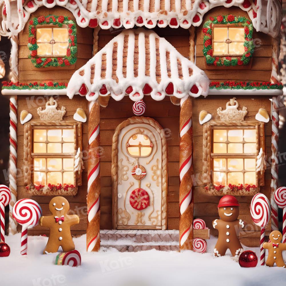 Kate Christmas Winter Gingerbread House Backdrop Designed by Chain Photography - Image 4