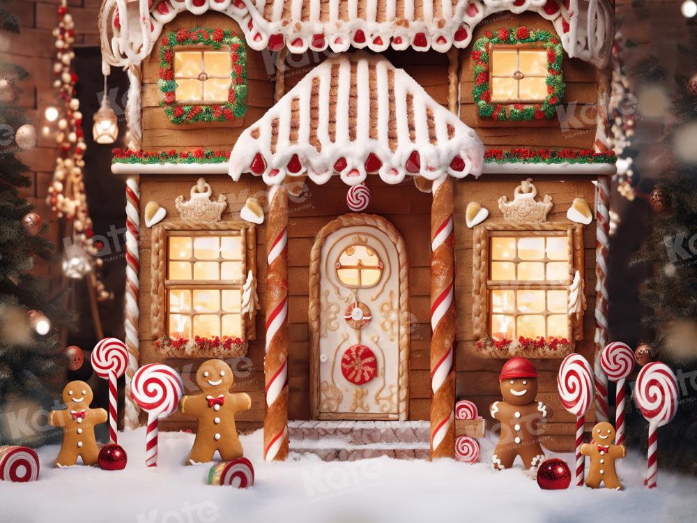 Kate Christmas Winter Gingerbread House Backdrop Designed by Chain Photography - Image 8
