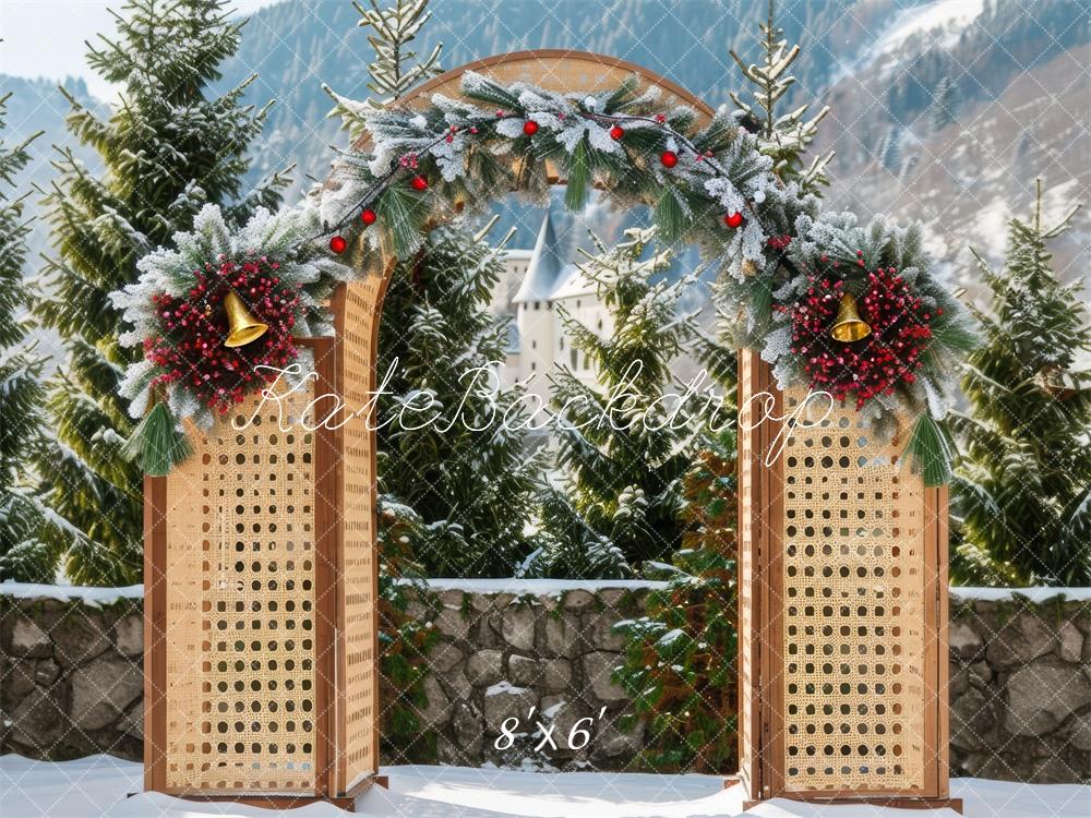 Kate Christmas Winter Wooden Arch Backdrop Designed by Mini MakeBelieve - Image 3