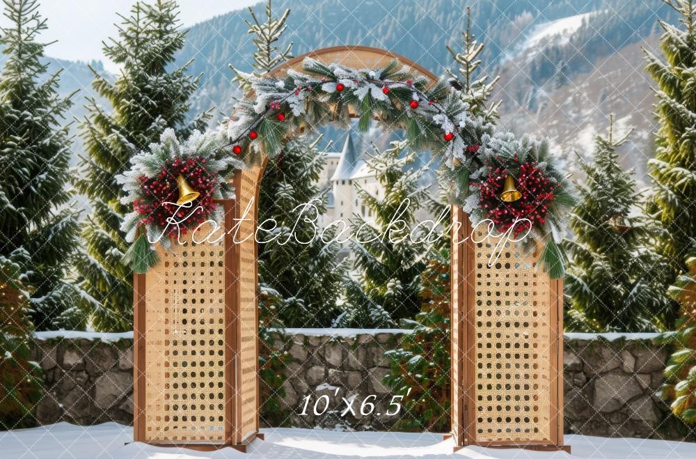 Kate Christmas Winter Wooden Arch Backdrop Designed by Mini MakeBelieve - Image 4