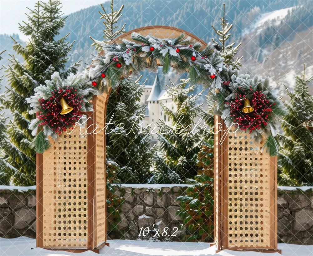 Kate Christmas Winter Wooden Arch Backdrop Designed by Mini MakeBelieve - Image 5