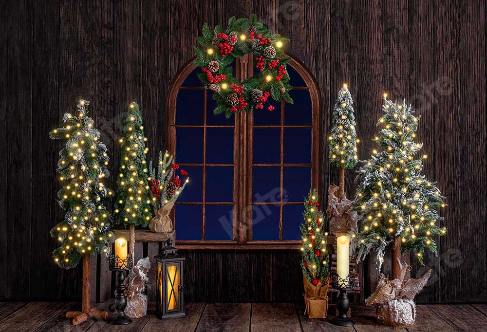 Kate Christmas Wood Room Backdrop Designed by Emetselch - Image 2