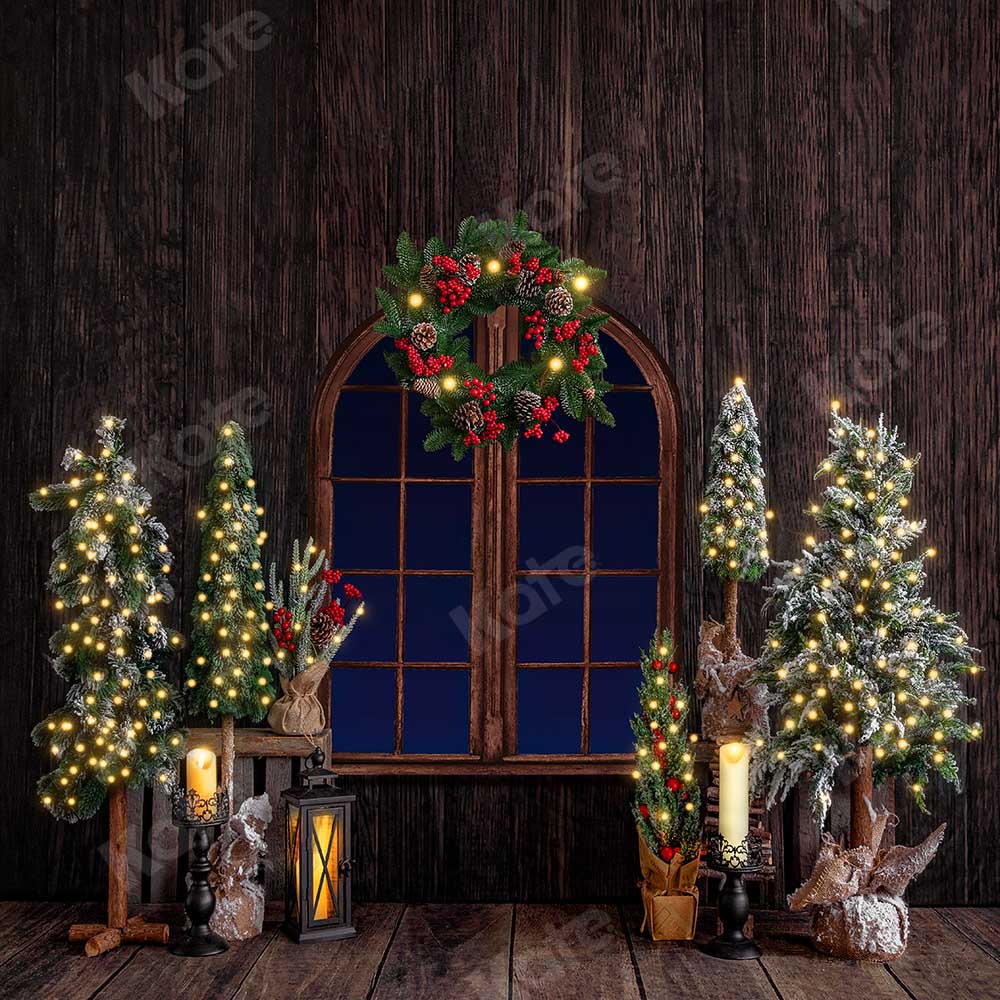 Kate Christmas Wood Room Backdrop Designed by Emetselch - Image 4