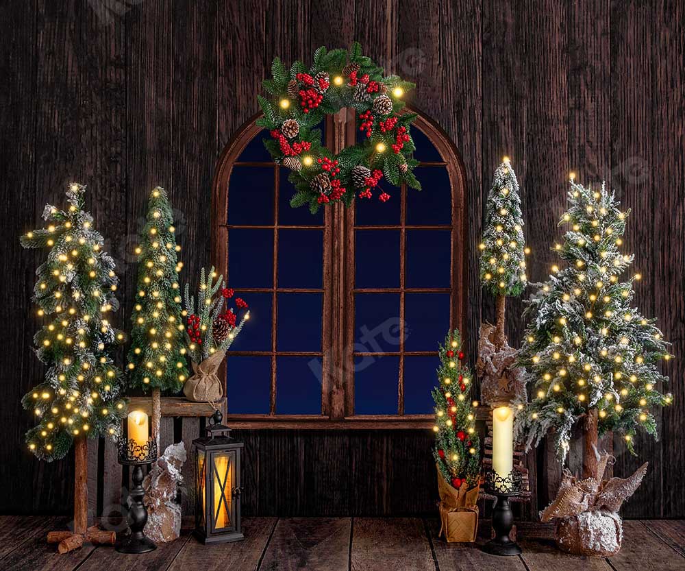 Kate Christmas Wood Room Backdrop Designed by Emetselch - Image 5