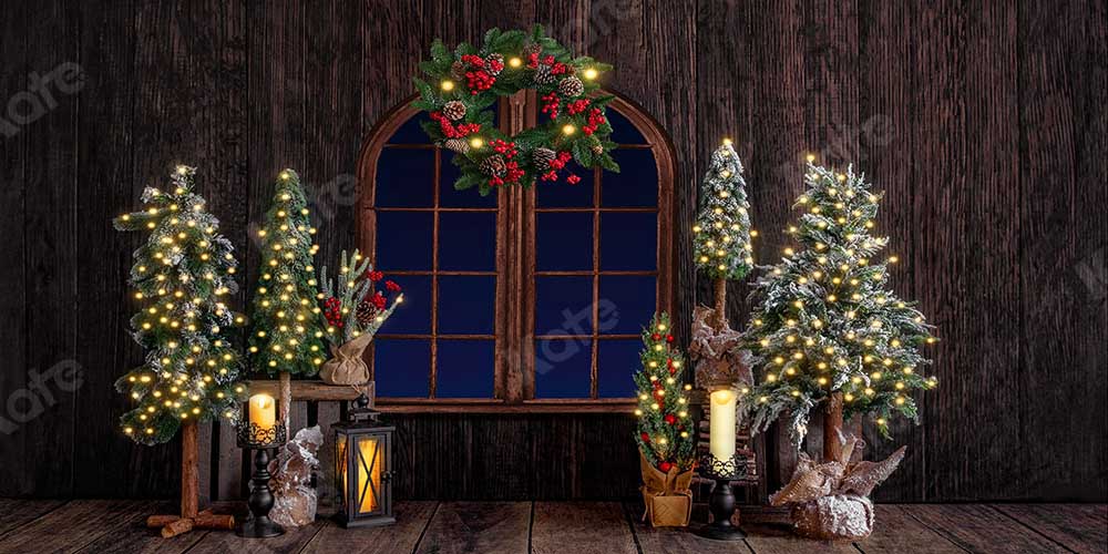 Kate Christmas Wood Room Backdrop Designed by Emetselch - Image 6