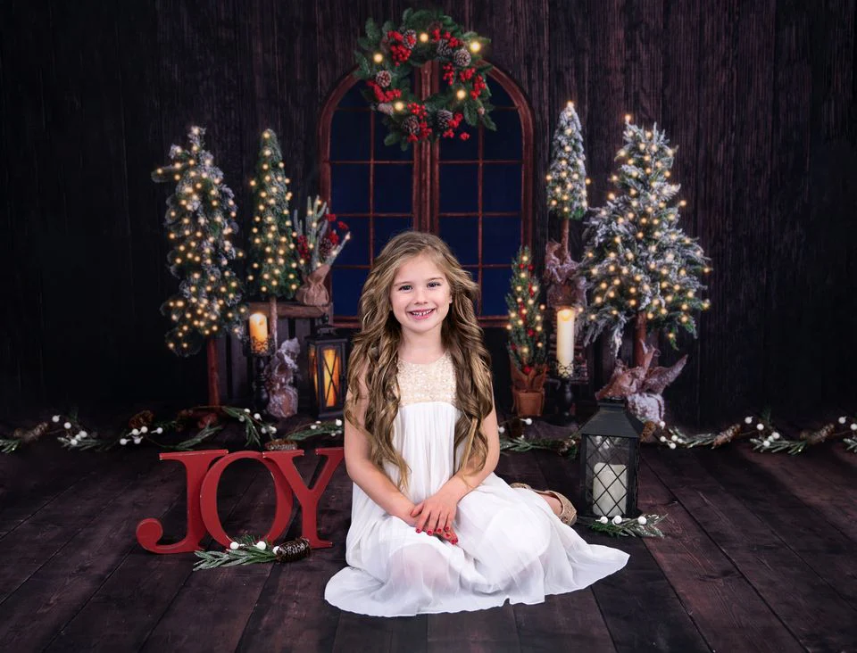 Kate Christmas Wood Room Backdrop Designed by Emetselch - Image 7