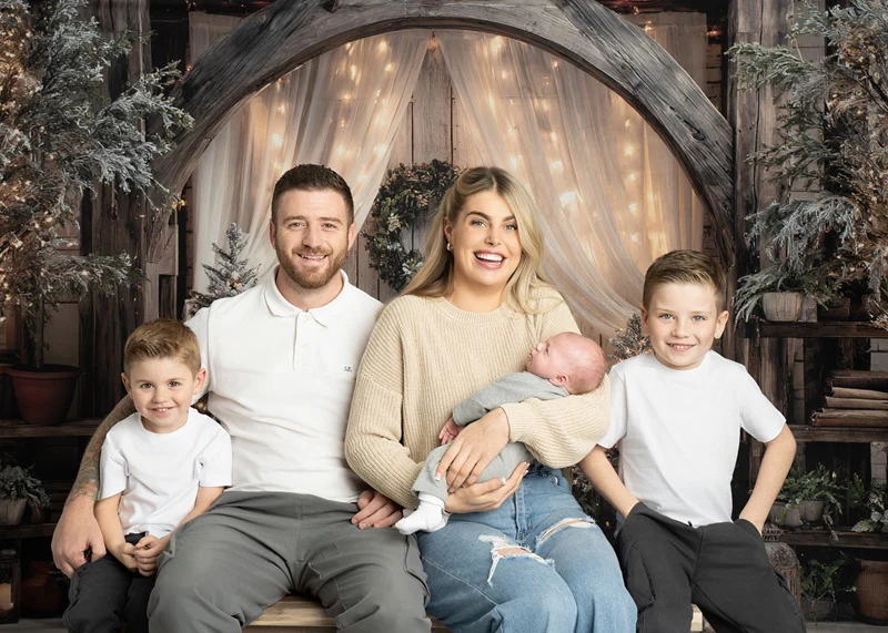 Kate Christmas Wooden Arch Fairy Lights Backdrop Designed by Ashley Paul - Image 3