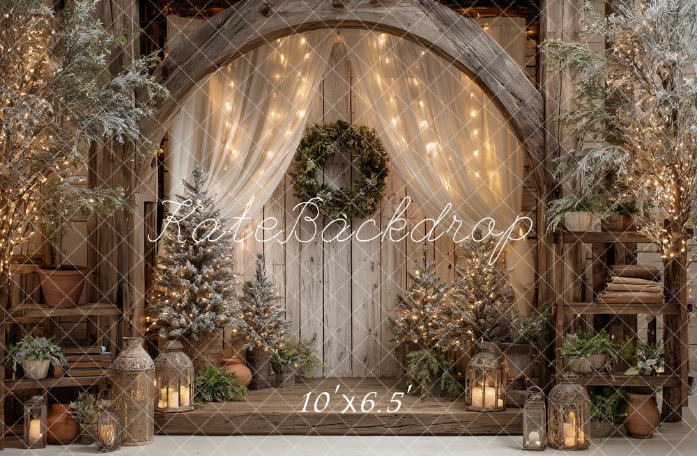 Kate Christmas Wooden Arch Fairy Lights Backdrop Designed by Ashley Paul - Image 6