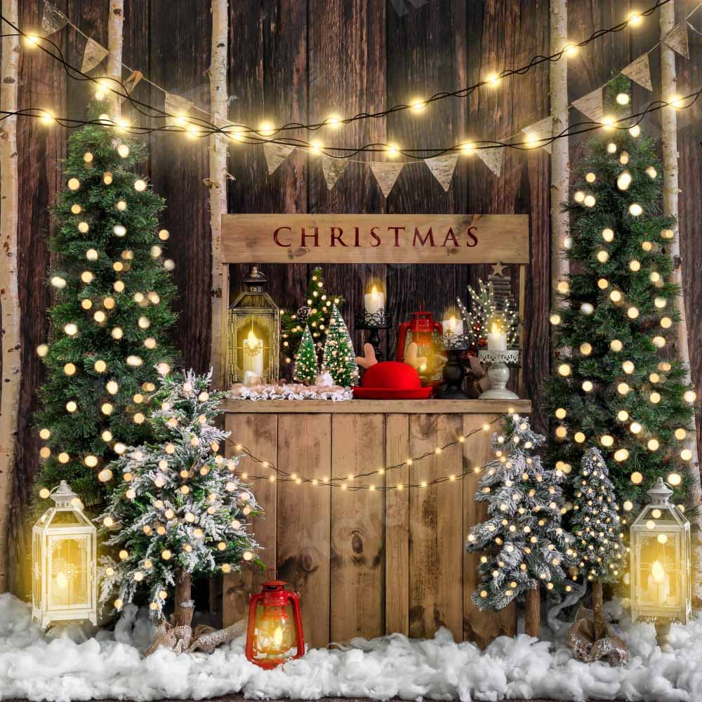 Kate Christmas Wooden Winter Backdrop Designed by Emetselch - Image 3