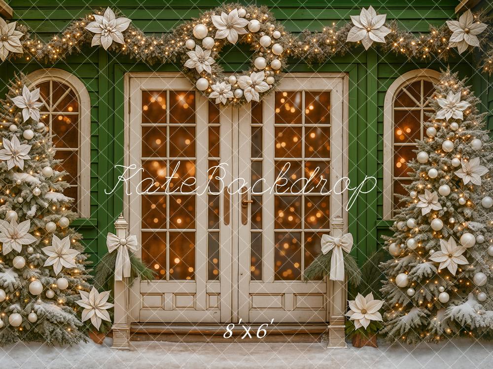Kate Christmas Wreath Garland Trees Backdrop Designed by Ashley Paul - Image 3