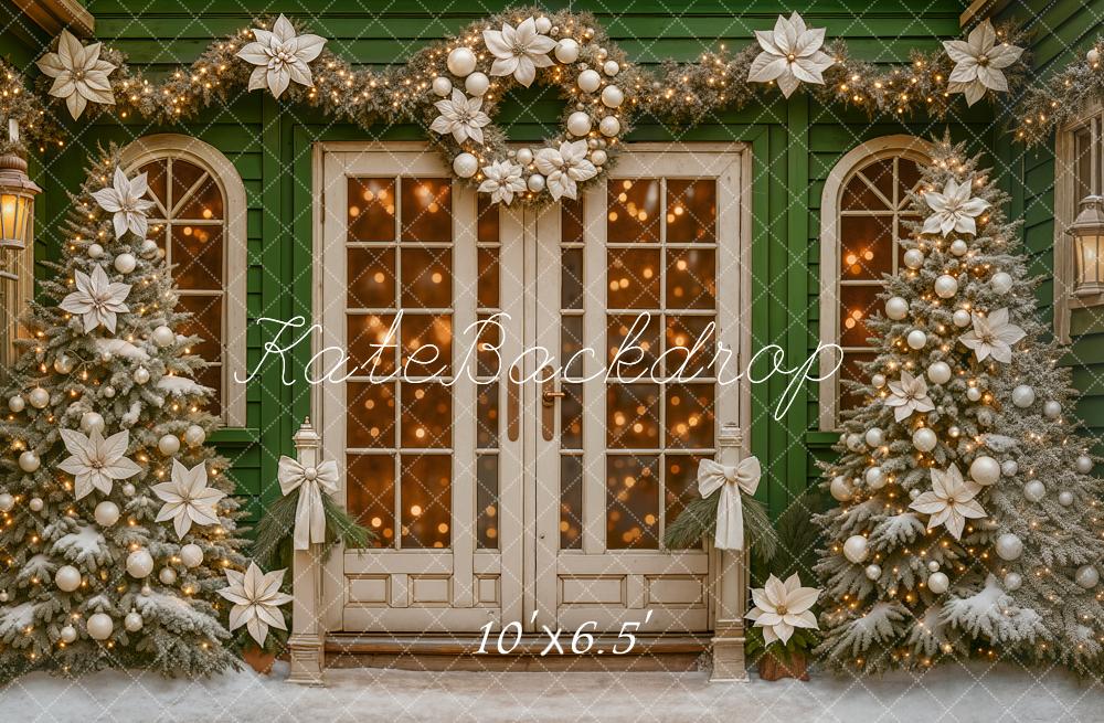 Kate Christmas Wreath Garland Trees Backdrop Designed by Ashley Paul - Image 4