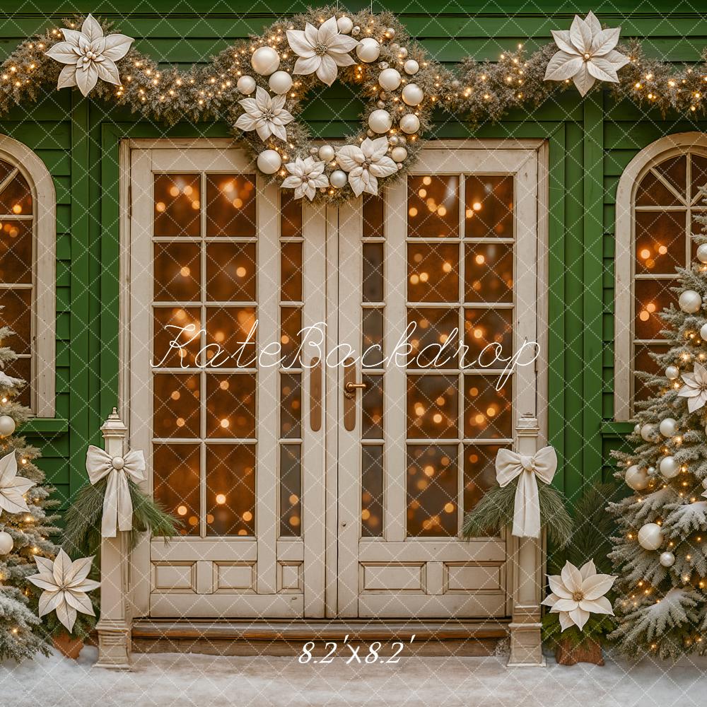Kate Christmas Wreath Garland Trees Backdrop Designed by Ashley Paul - Image 5