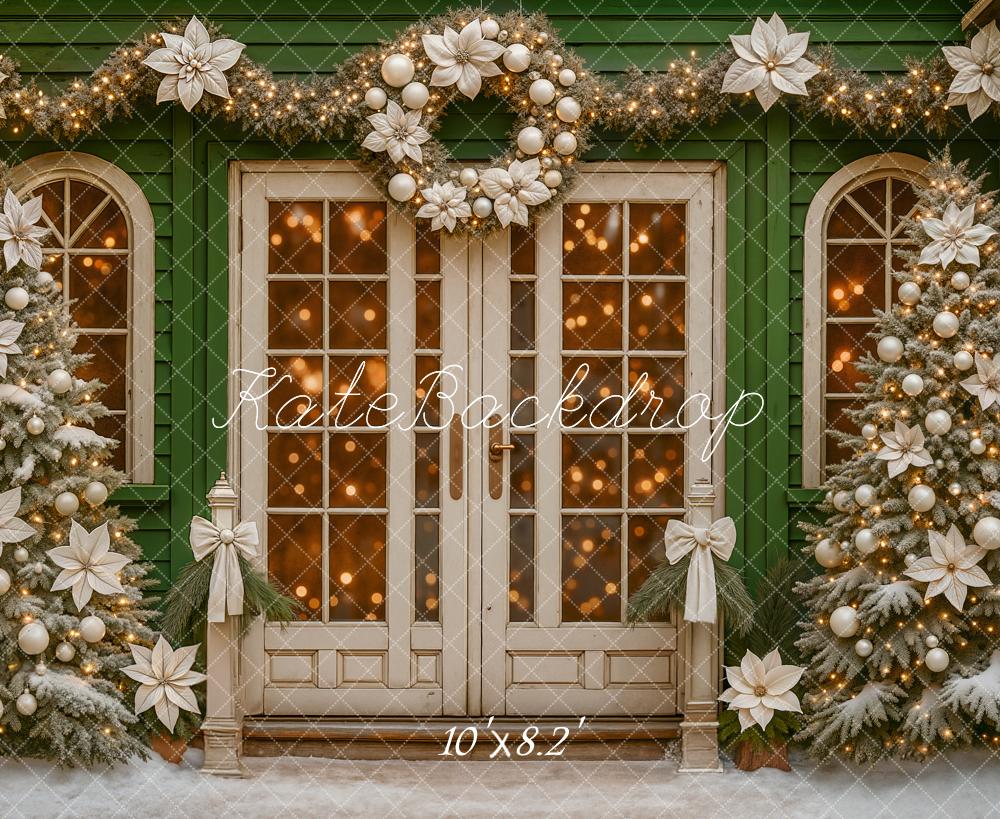 Kate Christmas Wreath Garland Trees Backdrop Designed by Ashley Paul - Image 6