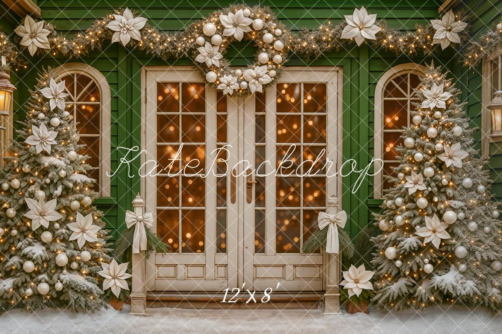 Kate Christmas Wreath Garland Trees Backdrop Designed by Ashley Paul - Image 8