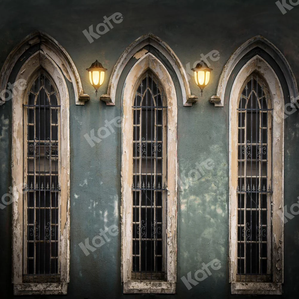 Kate Church Windows Wall Retro Backdrop Designed by Chain Photography - Image 2