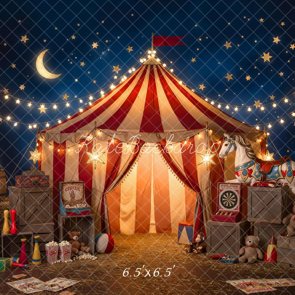Kate Circus Tent Carnival Toys Night Backdrop Designed by Emetselch - Image 2