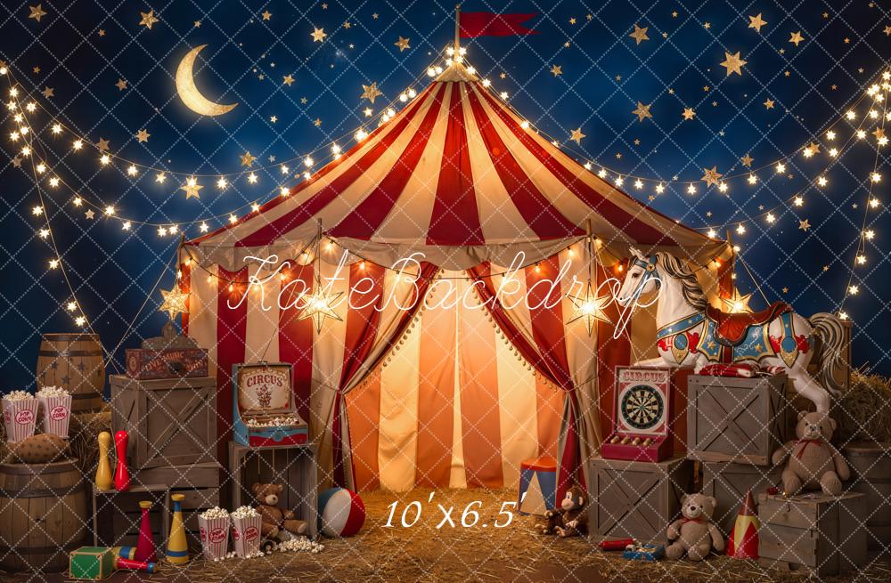 Kate Circus Tent Carnival Toys Night Backdrop Designed by Emetselch - Image 4