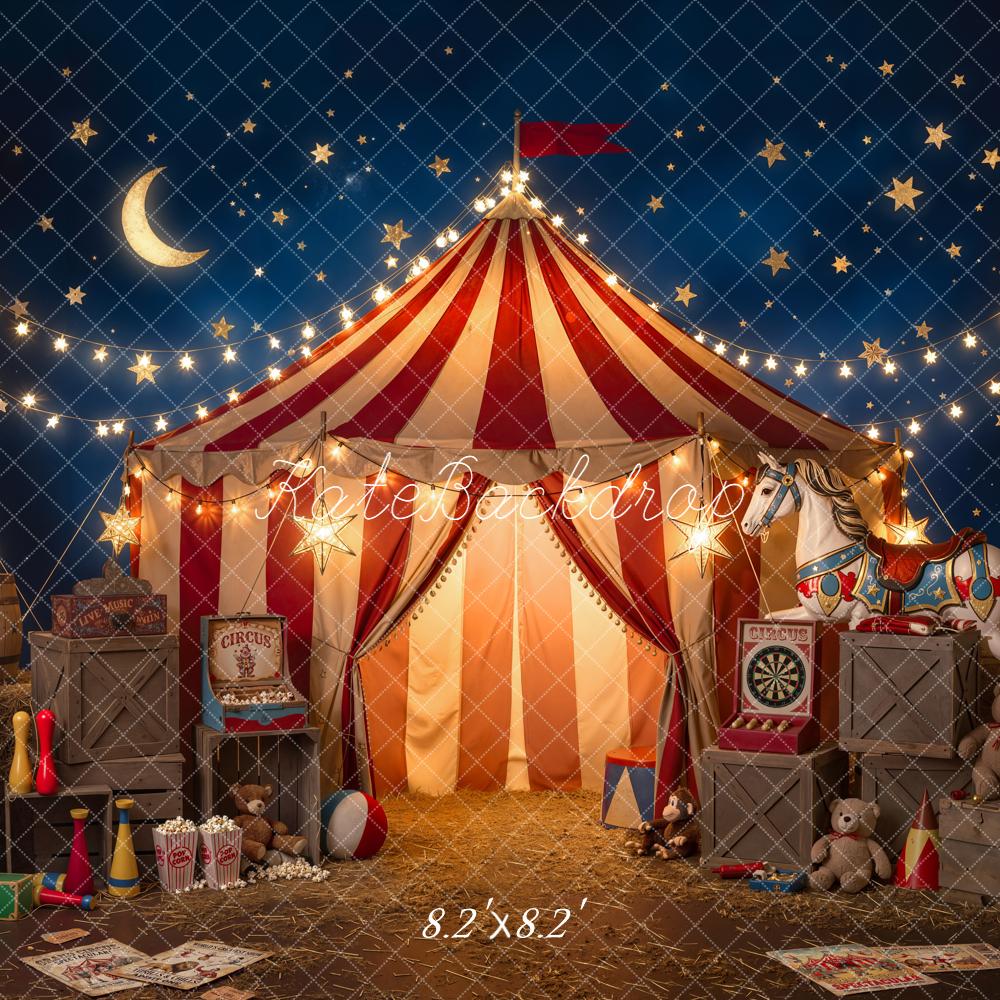 Kate Circus Tent Carnival Toys Night Backdrop Designed by Emetselch - Image 5