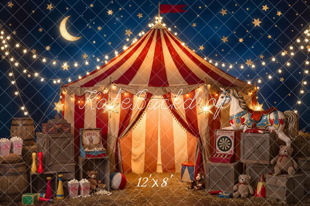 Kate Circus Tent Carnival Toys Night Backdrop Designed by Emetselch - Image 8