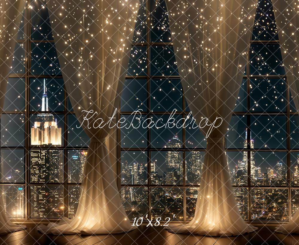 Kate City Night Curtains Fairy Lights Backdrop Designed by Chain Photography - Image 10