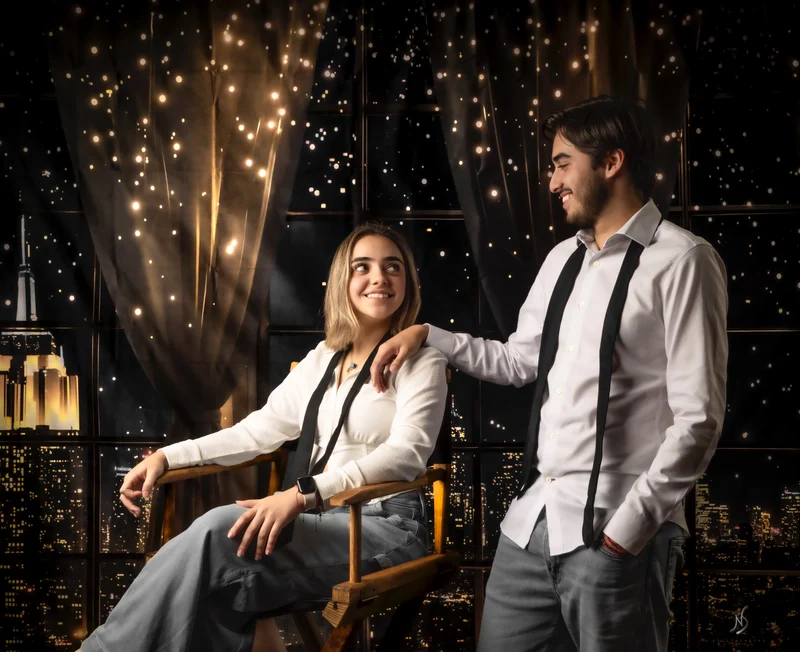 Kate City Night Curtains Fairy Lights Backdrop Designed by Chain Photography - Image 5