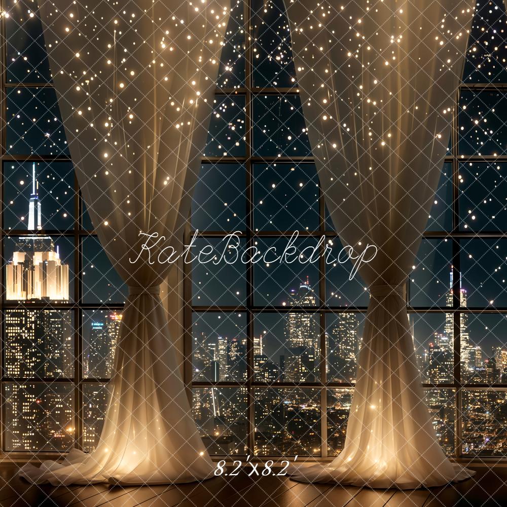 Kate City Night Curtains Fairy Lights Backdrop Designed by Chain Photography - Image 9