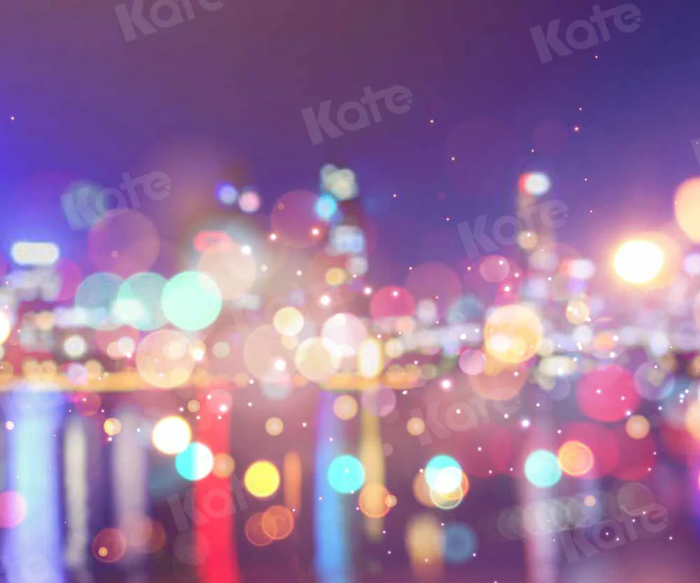 Kate City Night Street Bokeh Backdrop for Photography - Image 3