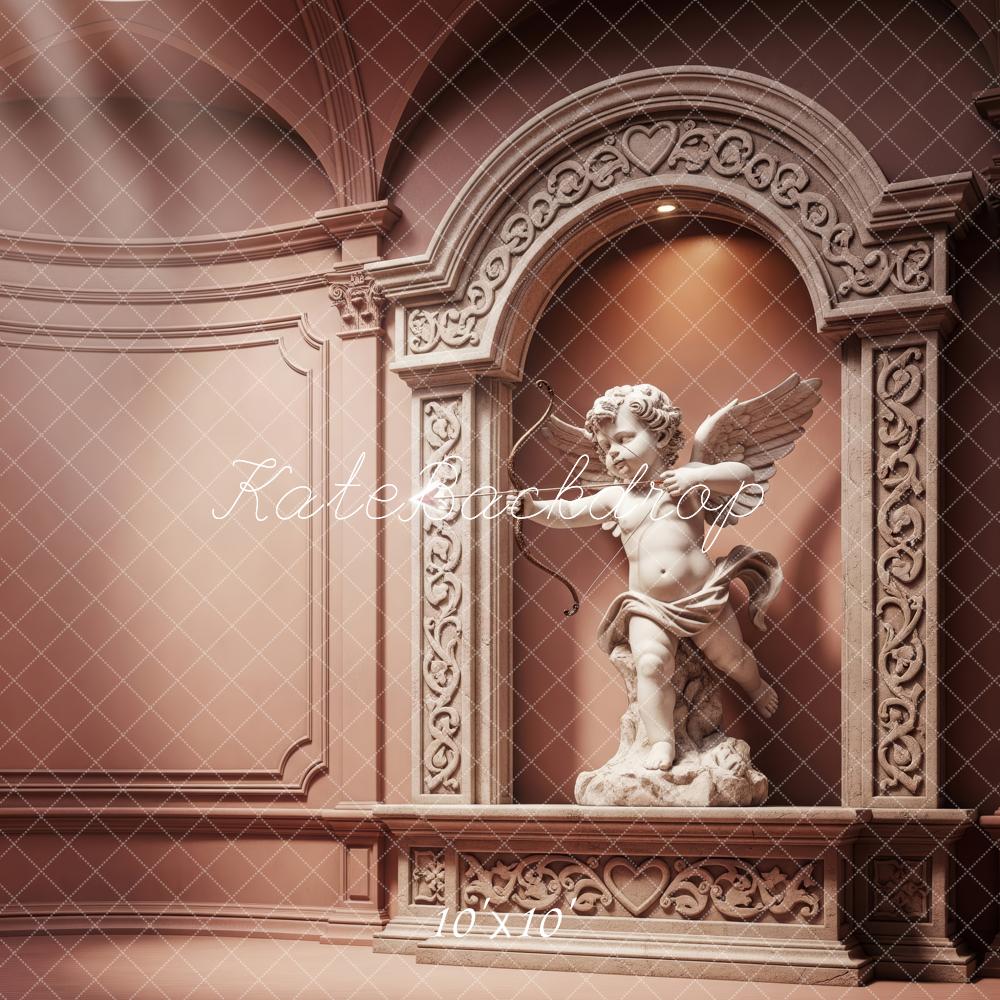 Kate Classical Cupid Statue Ornate Arch Pink Backdrop Designed by Patty Robert - Image 7