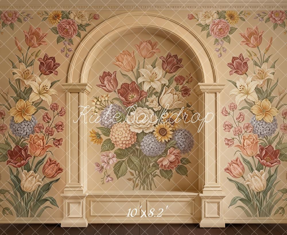 Kate Classical Flower Arch Mural Wall Backdrop Designed by Emetselch - Image 10