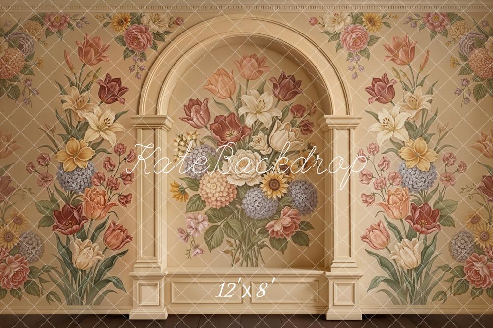 Kate Classical Flower Arch Mural Wall Backdrop Designed by Emetselch - Image 12