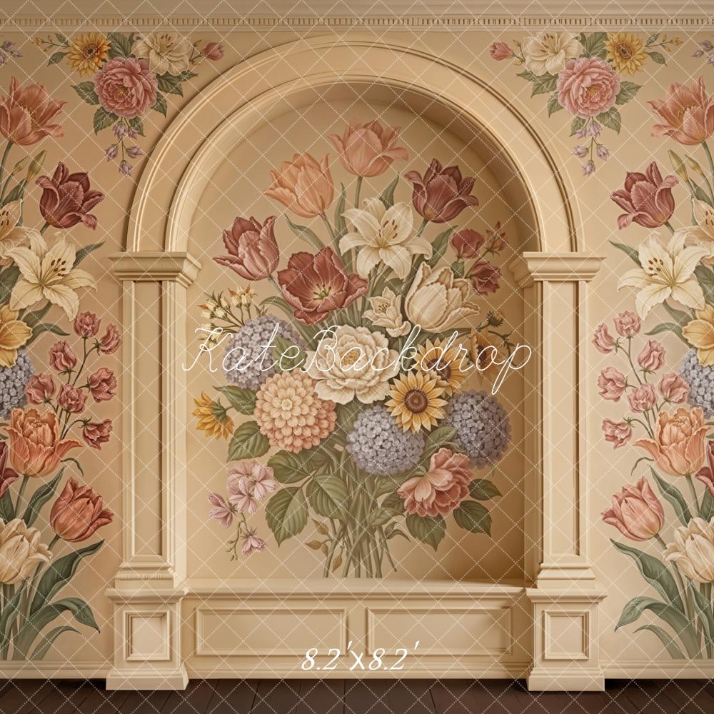 Kate Classical Flower Arch Mural Wall Backdrop Designed by Emetselch - Image 9