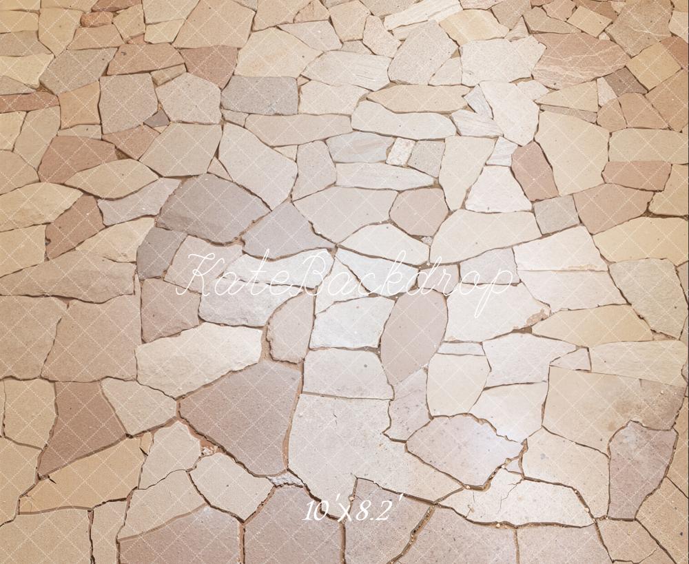 Kate Cobblestone Floor Beige Backdrop Designed by Emetselch - Image 6