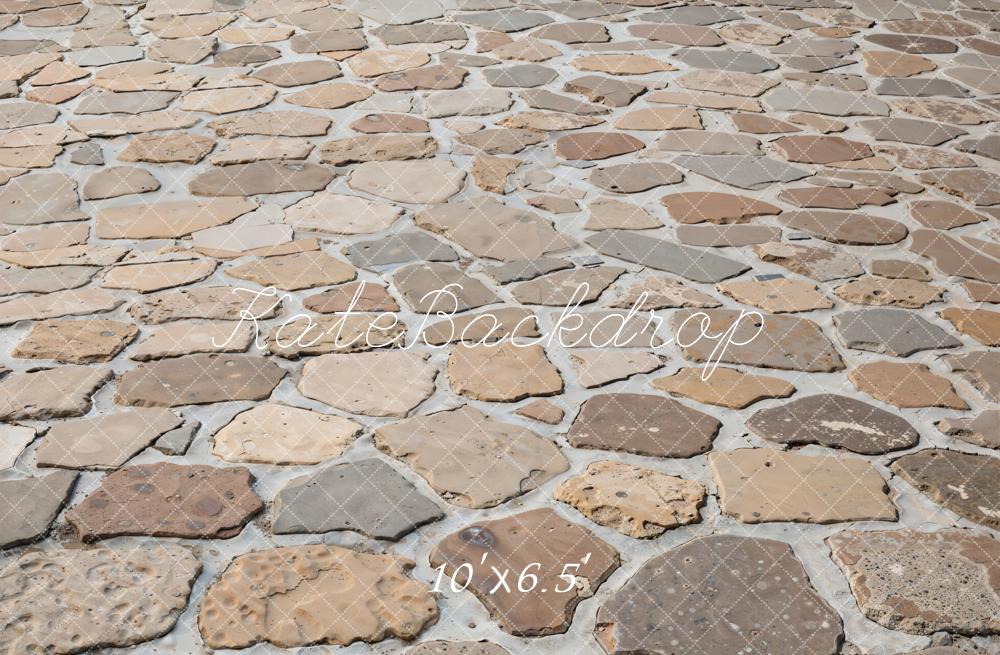 Kate Cobblestone Floor Texture Fleece Backdrop Designed by Kate image - Image 2