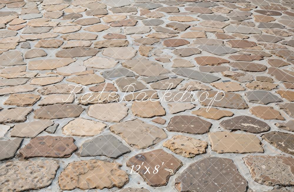 Kate Cobblestone Floor Texture Fleece Backdrop Designed by Kate image - Image 4