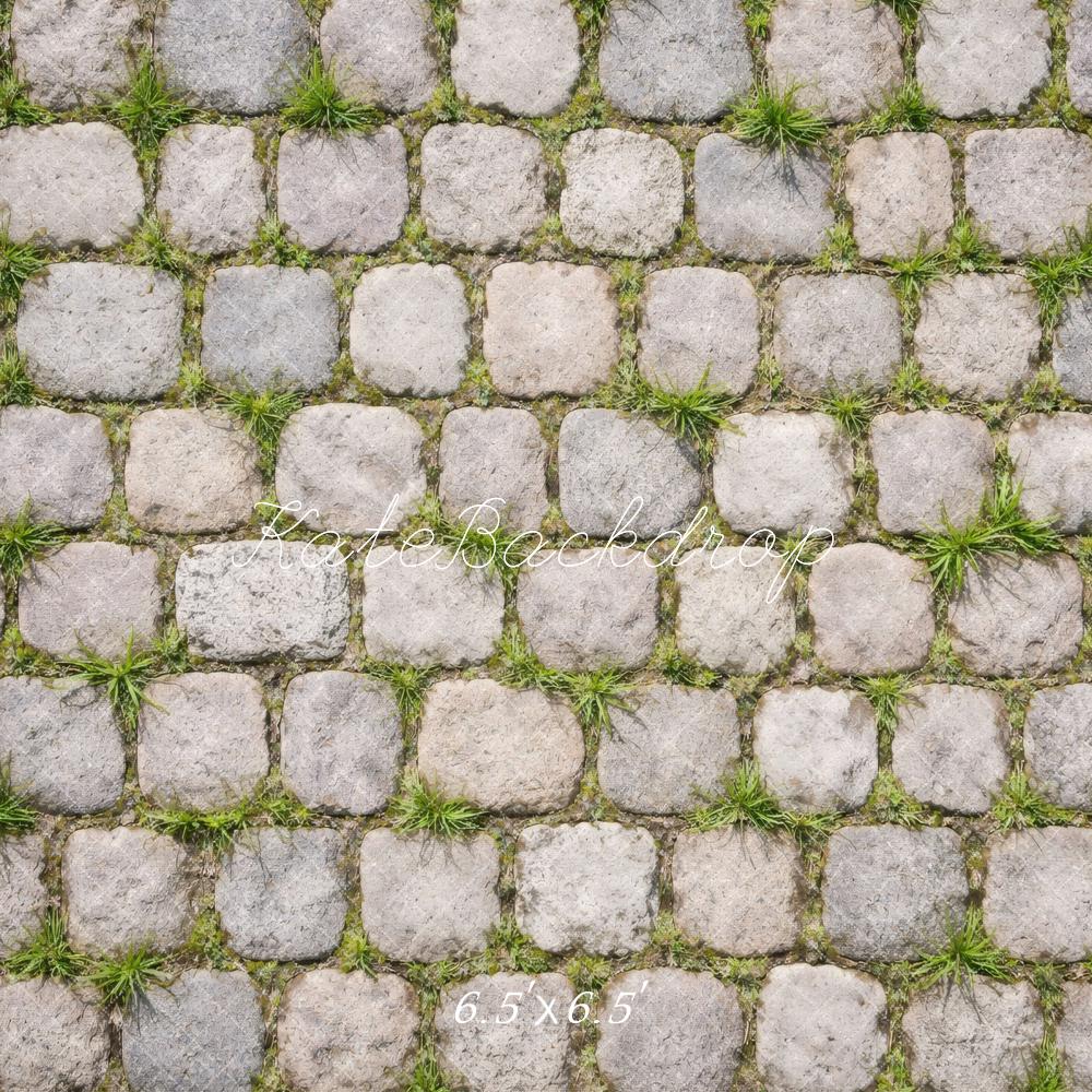 Kate Cobblestone Ground Grass Backdrop Designed by Vertigo Productions - Image 2