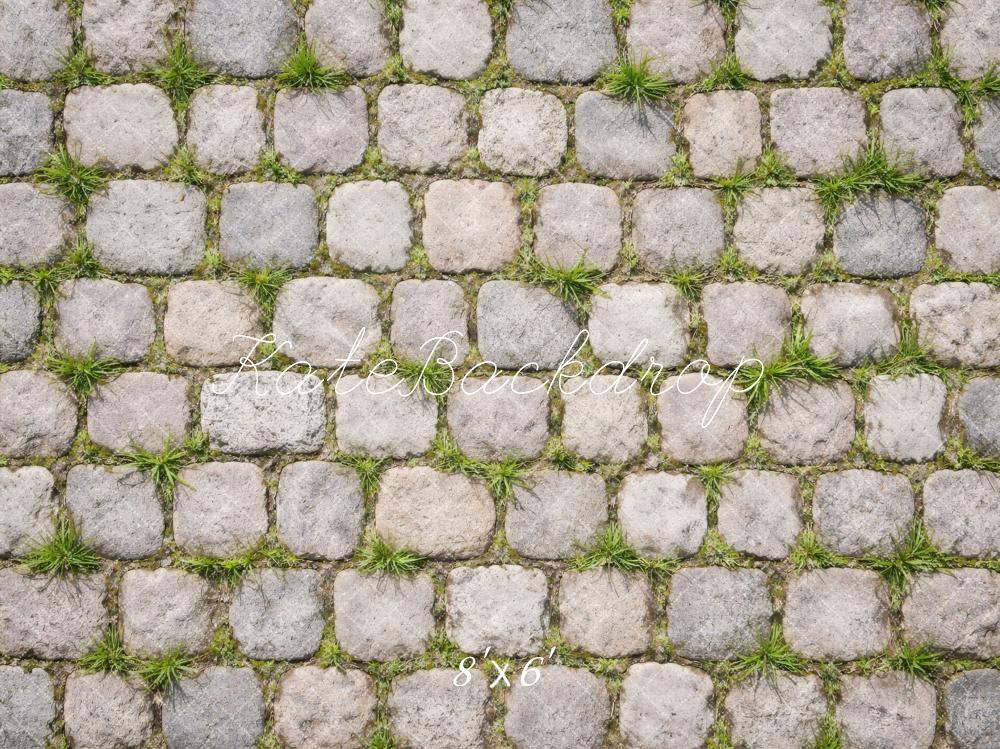Kate Cobblestone Ground Grass Backdrop Designed by Vertigo Productions - Image 3