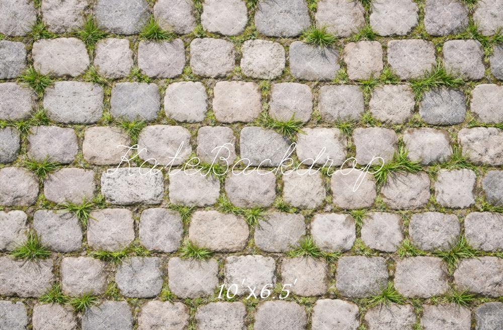 Kate Cobblestone Ground Grass Backdrop Designed by Vertigo Productions - Image 4