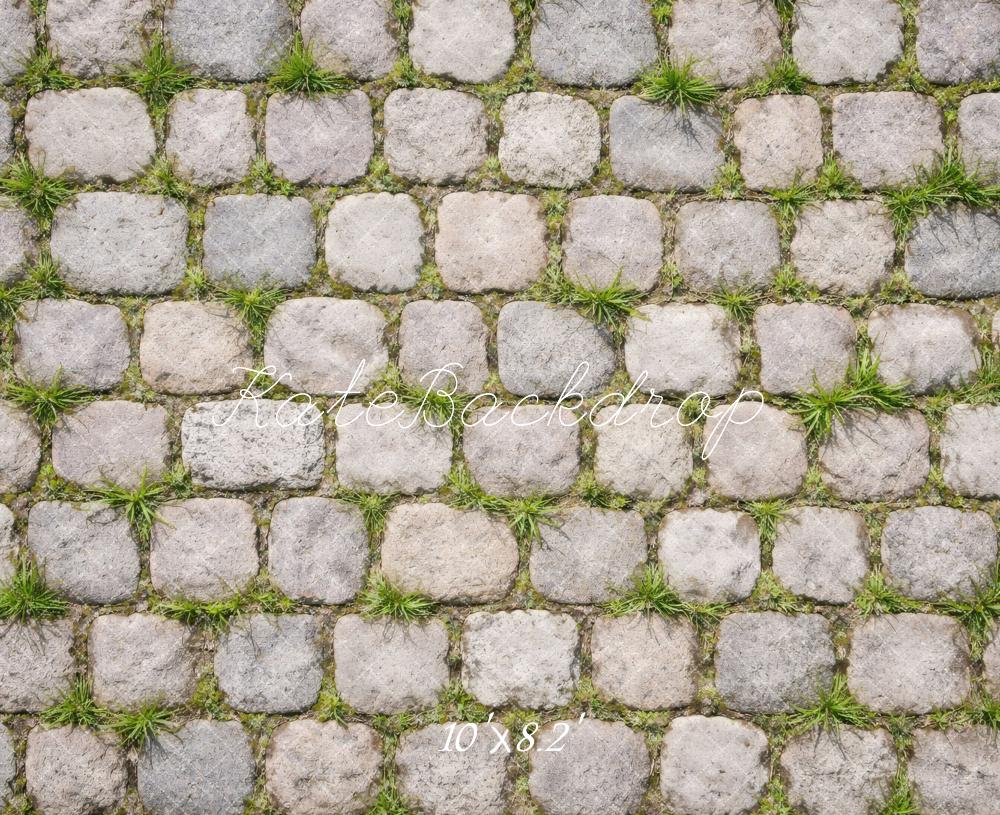 Kate Cobblestone Ground Grass Backdrop Designed by Vertigo Productions - Image 6
