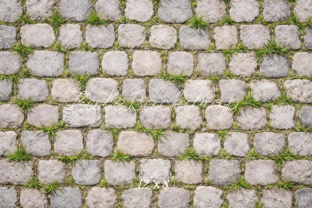Kate Cobblestone Ground Grass Backdrop Designed by Vertigo Productions - Image 8